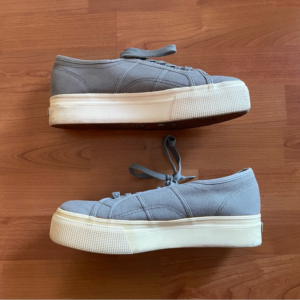Gray Platform Superga